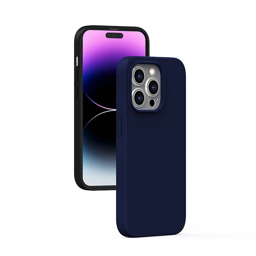 Recci Mousse Serisi iPhone 14 Pro Max M-safe Şarj Özellikli Liquid Silikon Kılıf