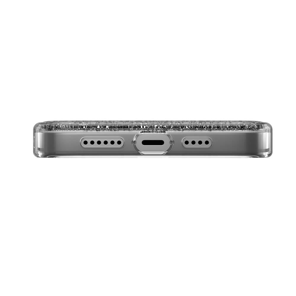 Switcheasy Starfield-M iPhone 14 Pro Max M-safe Şarj Özellikli Parlayan Simli Şeffaf Lisanslı Kılıf