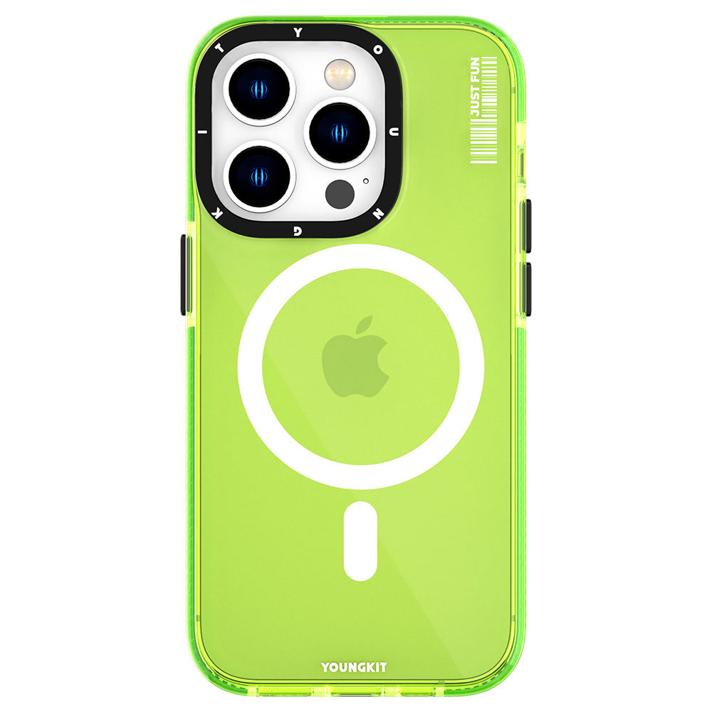 YoungKit Crystal Color Serisi iPhone 14 Pro Max Magsafe Şarj Özellikli Telefon Kılıfı