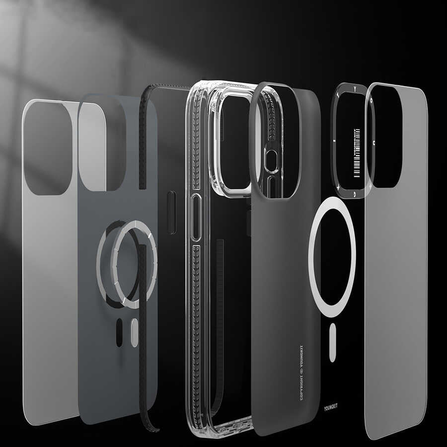 iPhone 14 Pro Max Kılıf M-safe Şarj Özellikli YoungKit Kamuflaj Serisi Kılıf - 3