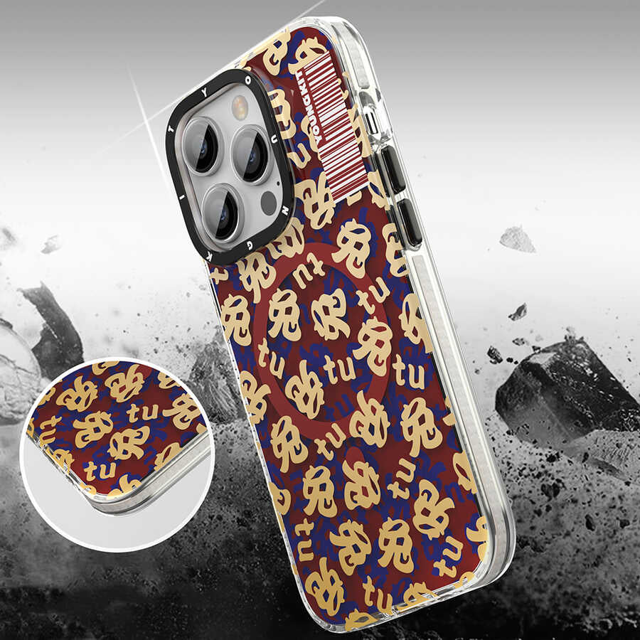 iPhone 14 Pro Max Kılıf M-safe Şarj Özellikli Youngkit Play Rabbit Serisi Kılıf - 6