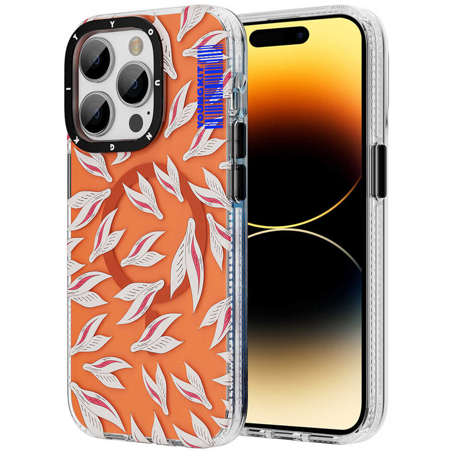 iPhone 14 Pro Max Kılıf M-safe Şarj Özellikli Youngkit Play Rabbit Serisi Kılıf - 1
