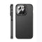 Wlons Marin iPhone 14 Pro Max Mat Transparan Karbon Fiber Görünümlü Telefon Kılıfı
