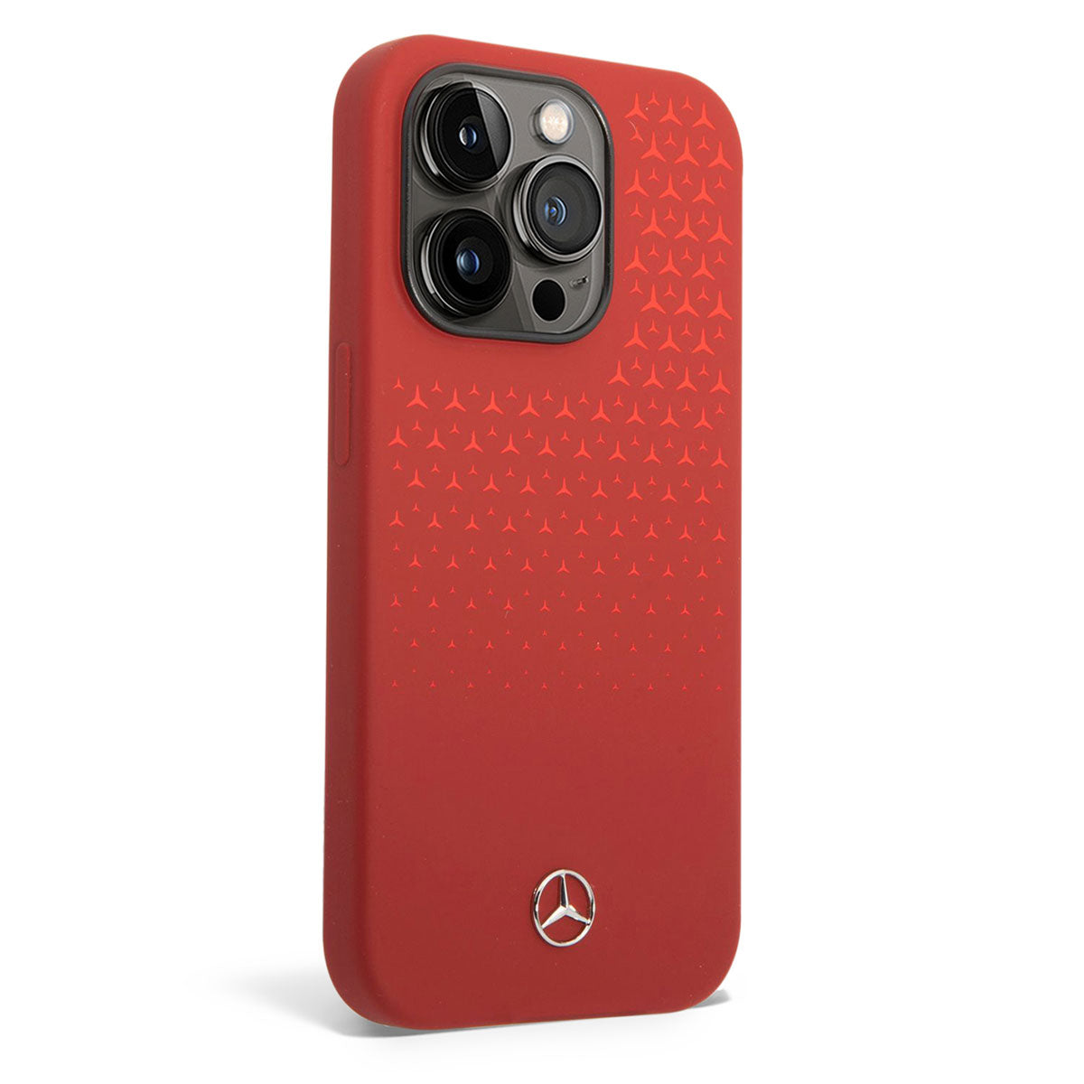 Mercedes Benz iPhone 14 Pro Max Dikey Gradient Yıldızlı Silikon Telefon Kılıfı