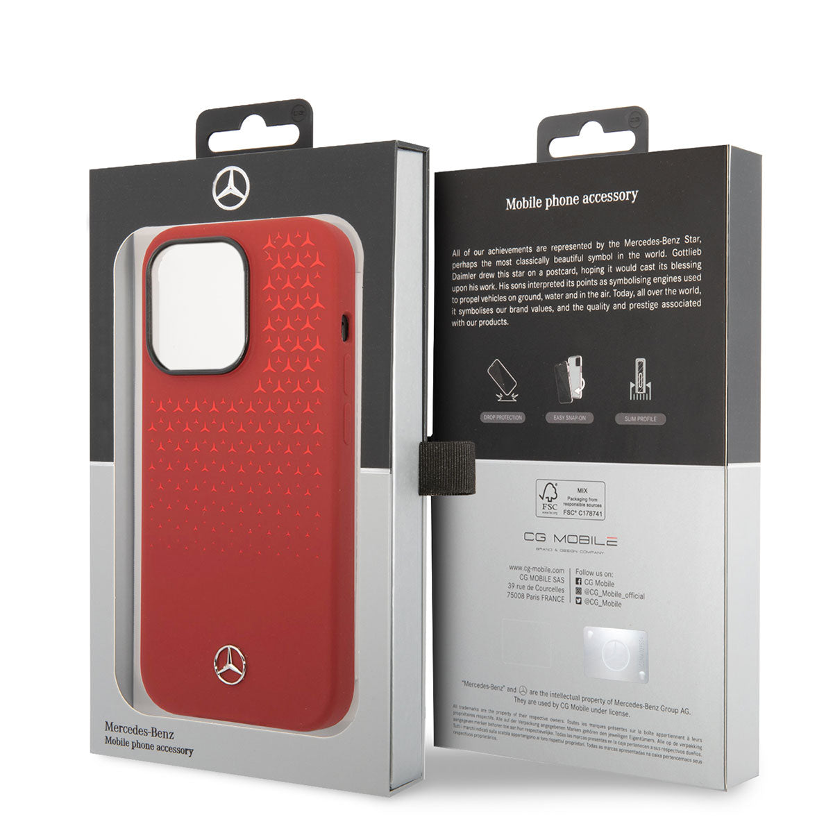 Mercedes Benz iPhone 14 Pro Max Dikey Gradient Yıldızlı Silikon Telefon Kılıfı