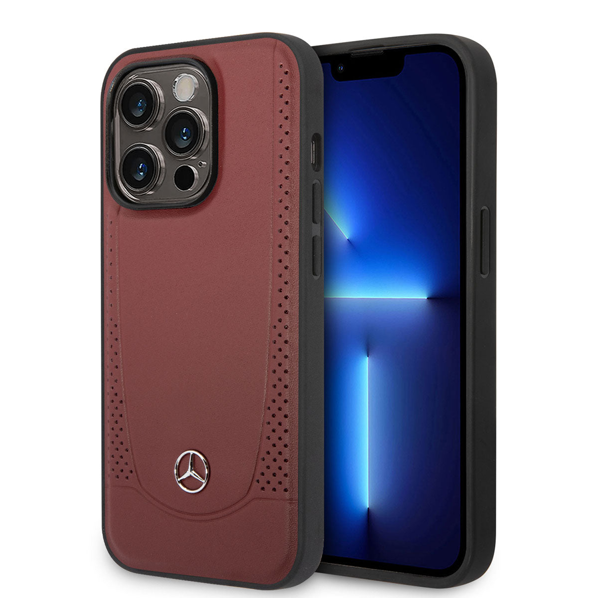 Mercedes Benz iPhone 14 Pro Max M-safe Şarj Özellikli Urban Deri Telefon Kılıfı