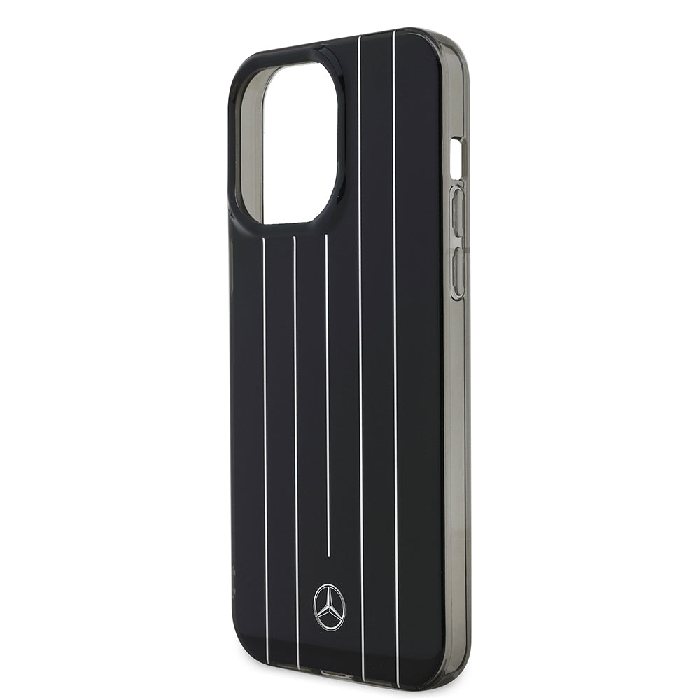 Mercedes Benz iPhone 14 Pro Max Orjinal Lisanslı New Urban 3 Sert PC Paralel Çizgi Desenli Kılıf