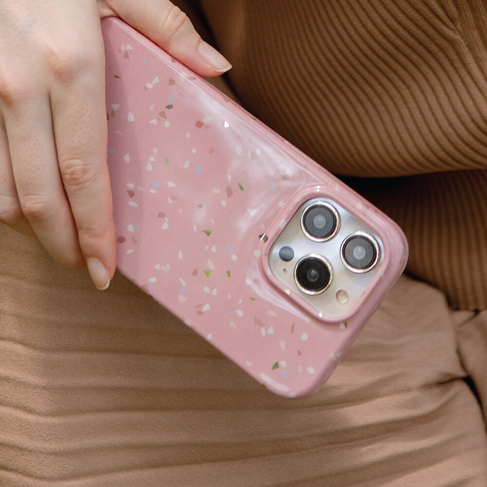 Coehl Terrazzo iPhone 14 Pro Max Mozaik Desenli Telefon Kılıfı