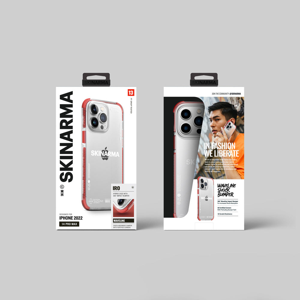 SkinArma iPhone 14 Pro Max Şeffaf Airbag Tasarımlı Iro Telefon Kılıfı