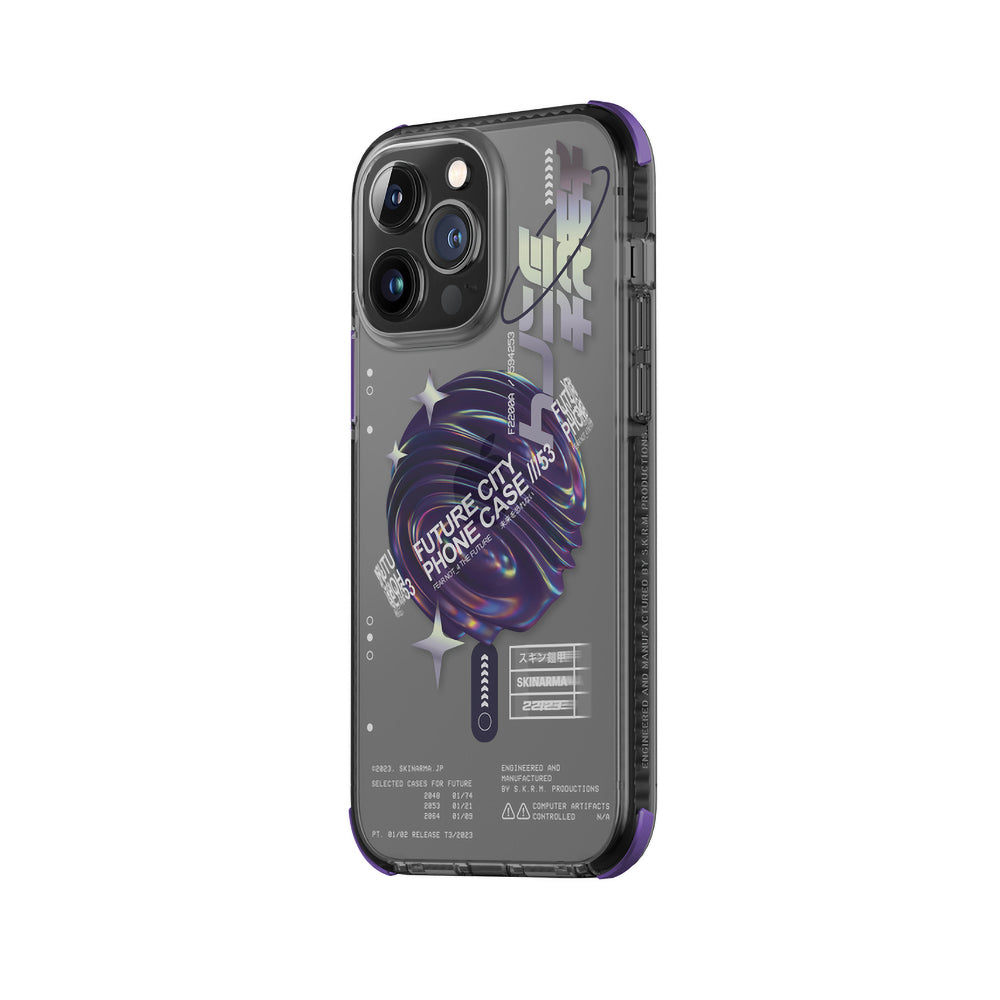 SkinArma iPhone 14 Pro Max Şeffaf Airbag Tasarımlı M-safe Şarj Özellikli Shorai Kılıf