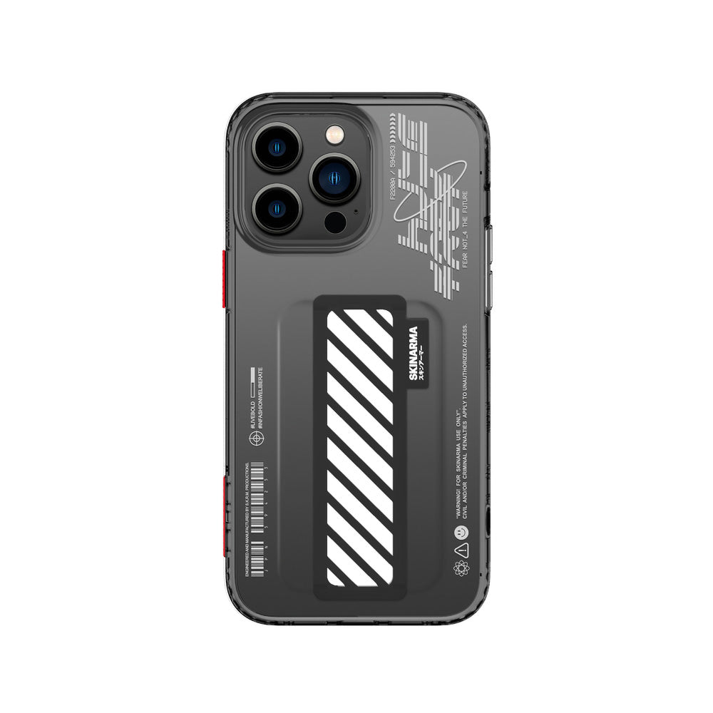 SkinArma iPhone 14 Pro Max Şeffaf Desenli Kaze Telefon Kılıfı
