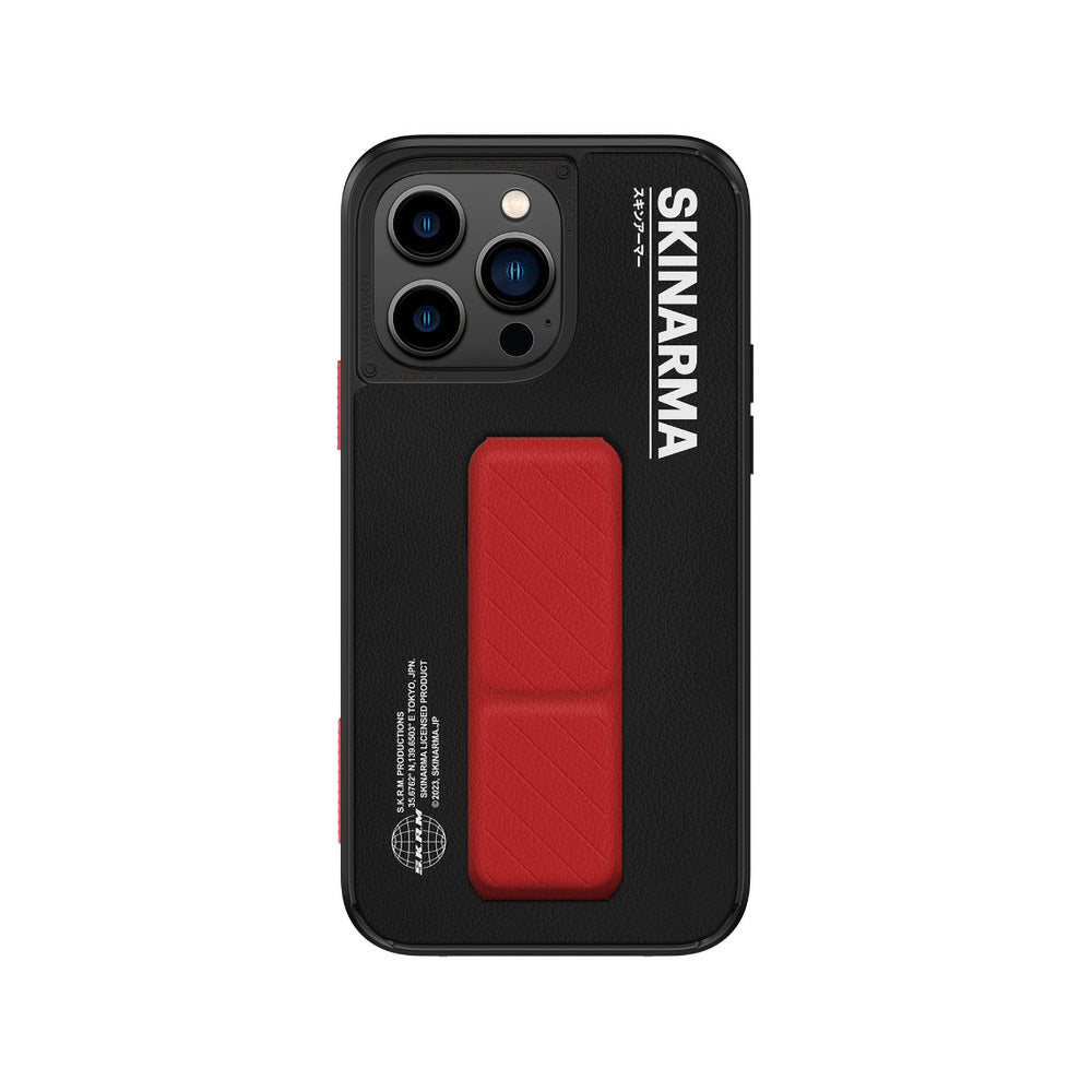 SkinArma iPhone 14 Pro Max Standlı Deri Görünümlü Gyo Telefon Kılıfı