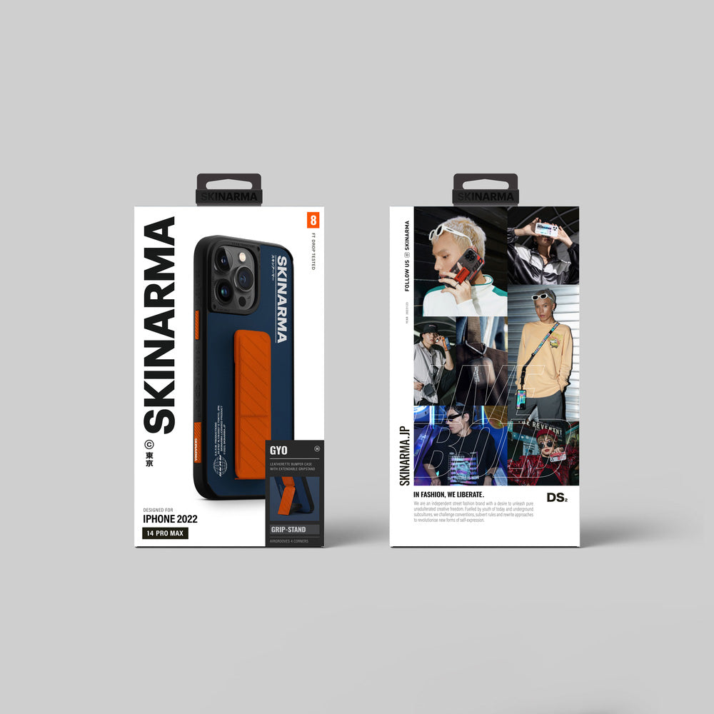 SkinArma iPhone 14 Pro Max Standlı Deri Görünümlü Gyo Telefon Kılıfı