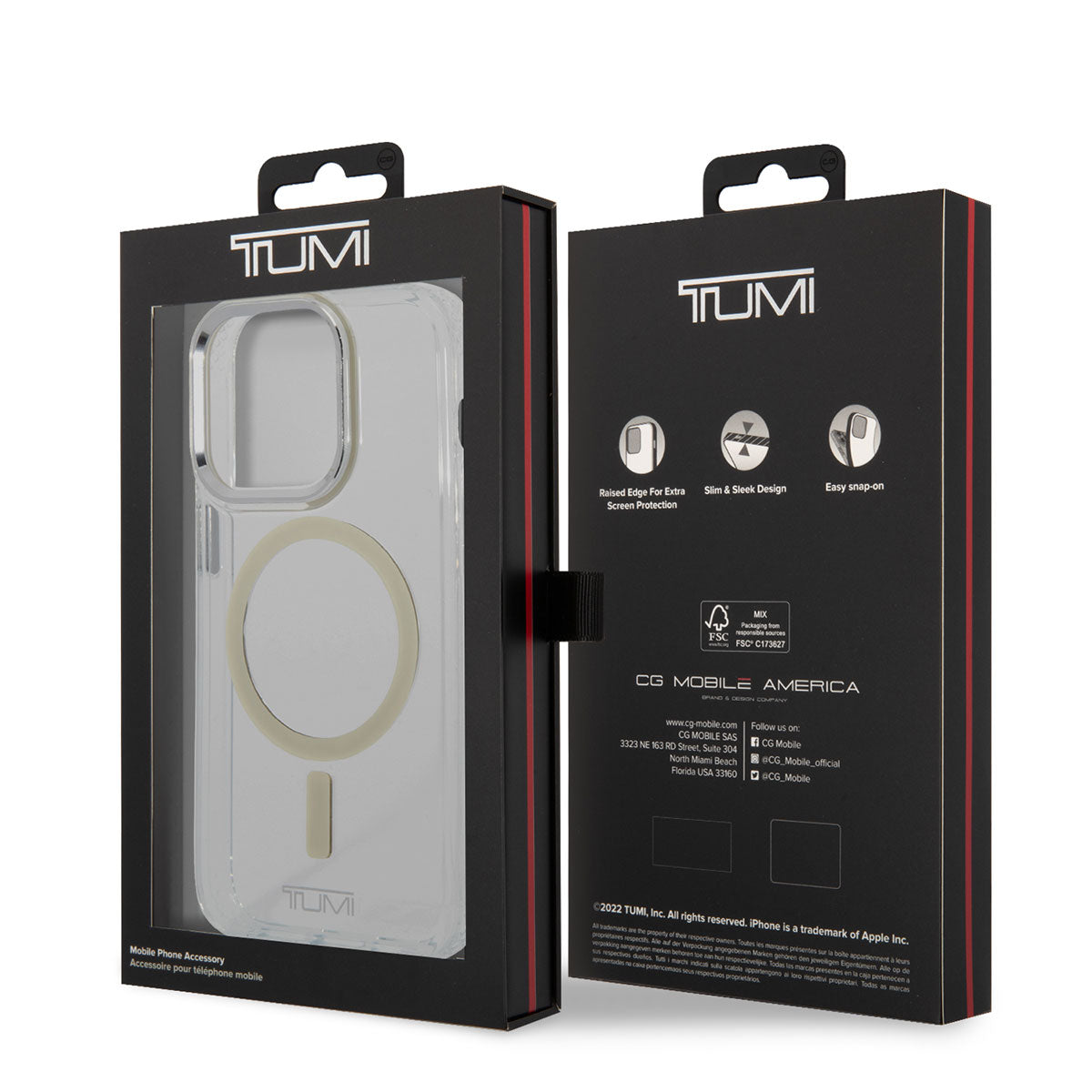 TUMI iPhone 14 Pro Max M-safe Şarj Özellikli Airbag Tasarımlı Telefon Kılıfı