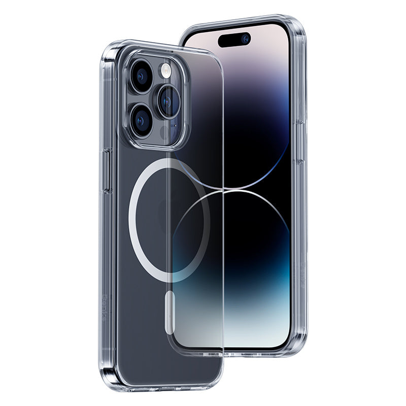 Benks iPhone 14 Pro Max Kablosuz Şarj Destekli Yeni Magnetik Crystal PC Telefon Kılıfı