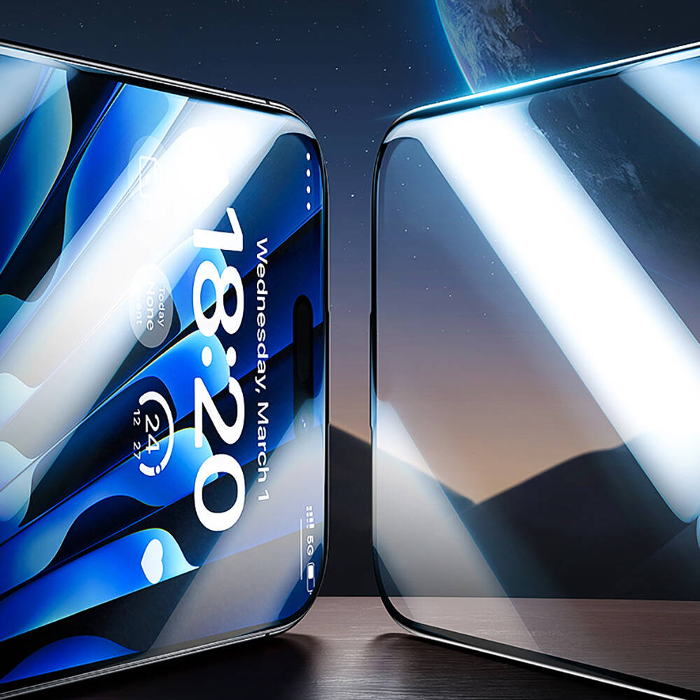 Benks Glass Warrior iPhone 15 HD Cam Ekran Koruyucu + Kolay Uygulama Aparatlı