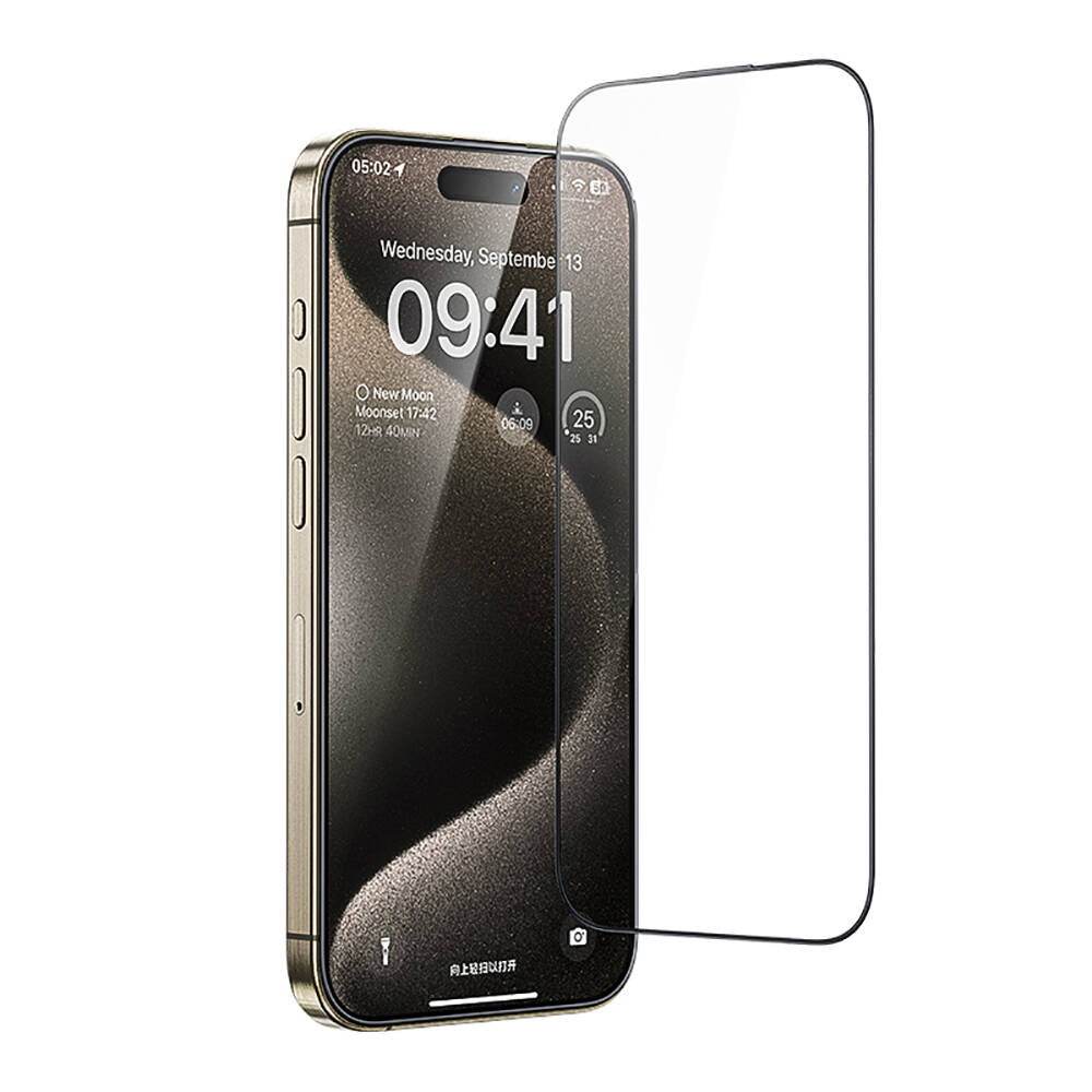 Casebang iPhone 15 Clear HD Ekran Koruyucu + Kolay Uygulama Aparatı