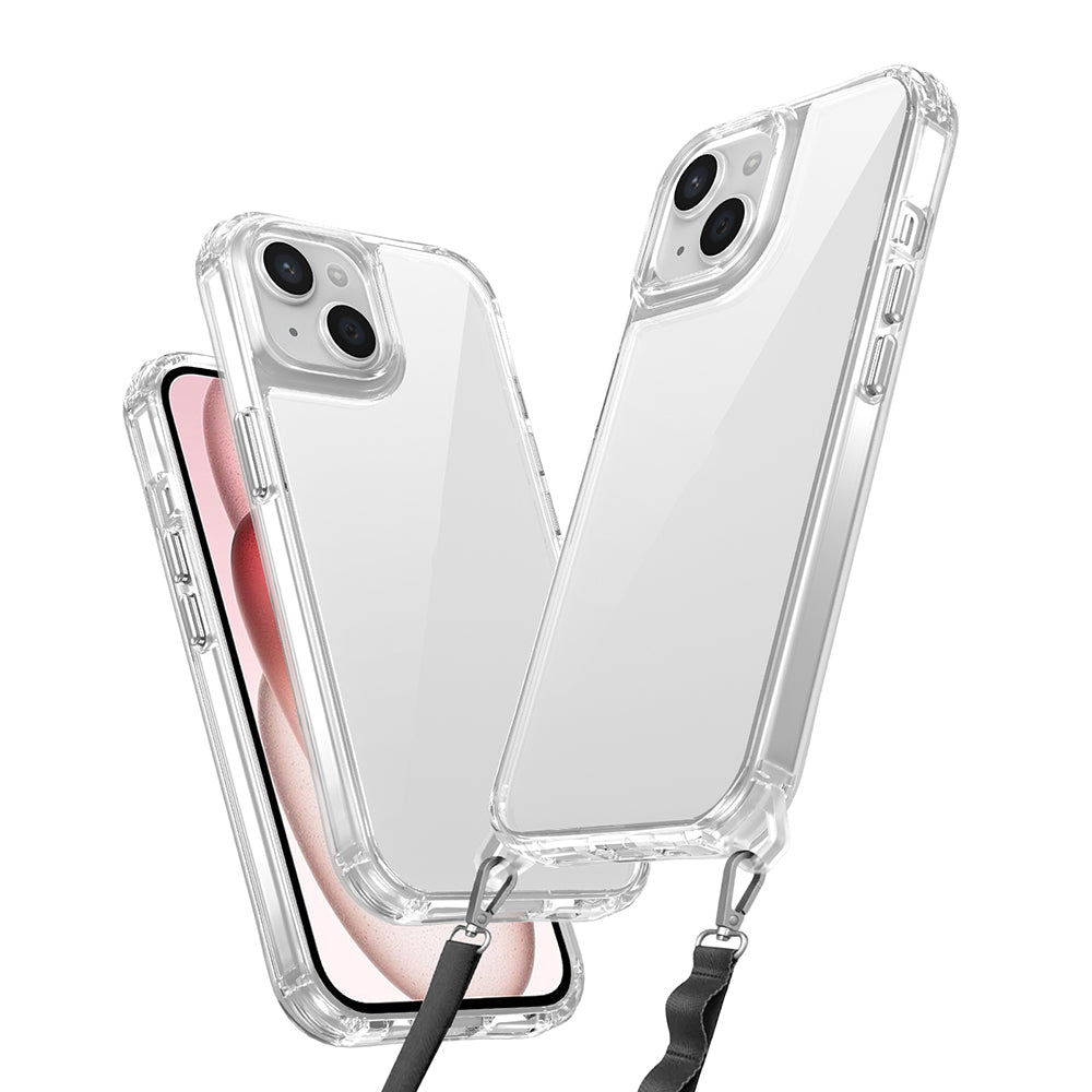 Cepax iPhone 15 Airbagli Takılabilir Askı Aparatlı Snap Silikon Kılıf