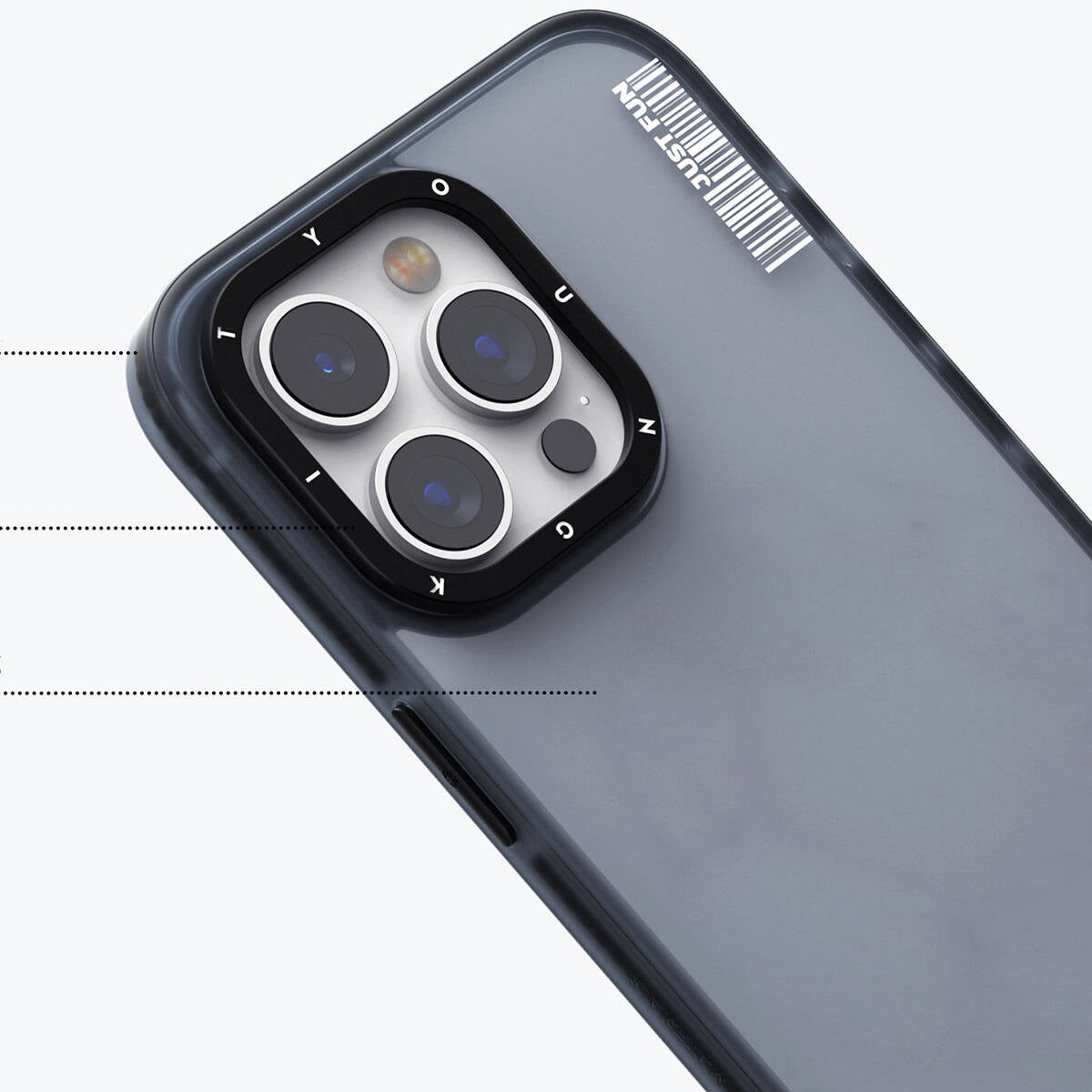 Youngkit Colored Sand Serisi iPhone 15 Buzlu Mat Tasarım Telefon Kılıfı