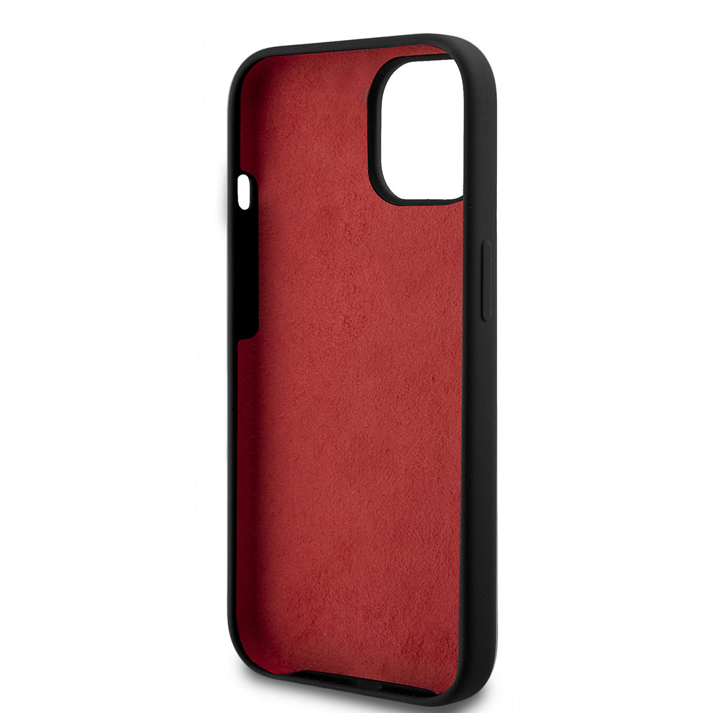 Ferrari iPhone 15 Orjinal Lisanslı Metal Logolu SF Yazılı Kılıf