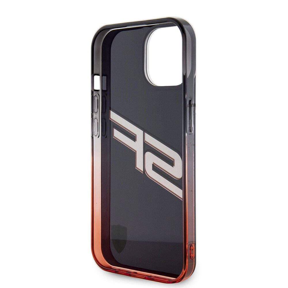 Ferrari iPhone 15 Orjinal Lisanslı Transparan SF Yazılı Kenarları Renk Geçişli Telefon Kılıfı