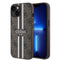 Guess iPhone 15 Orjinal Lisanslı M-safe Şarj Özellikli 4G Şerit Tasarımlı Printed Kılıf