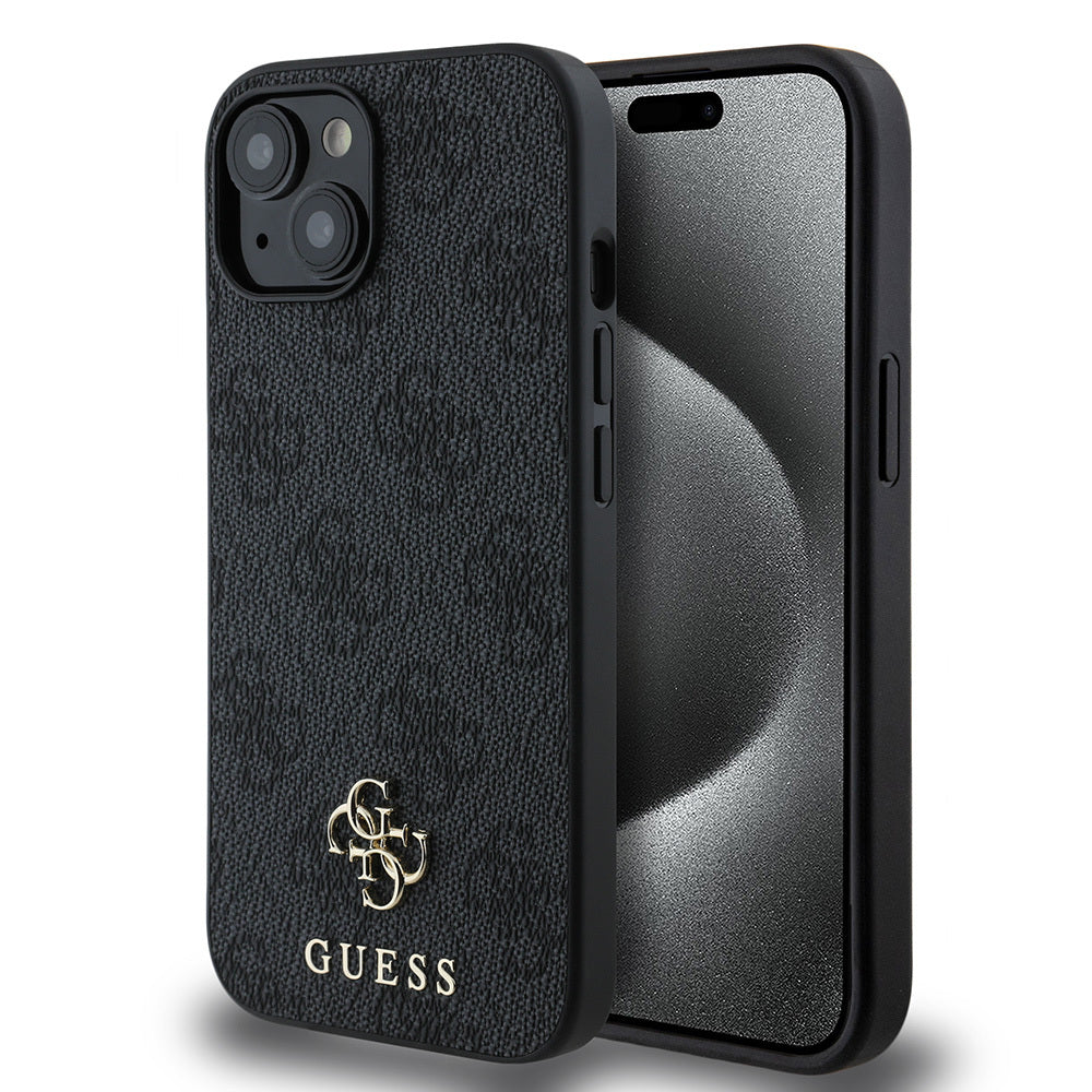 Guess iPhone 15 Orjinal Lisanslı M-safe Şarj Özellikli Small 4G Classic Kılıf