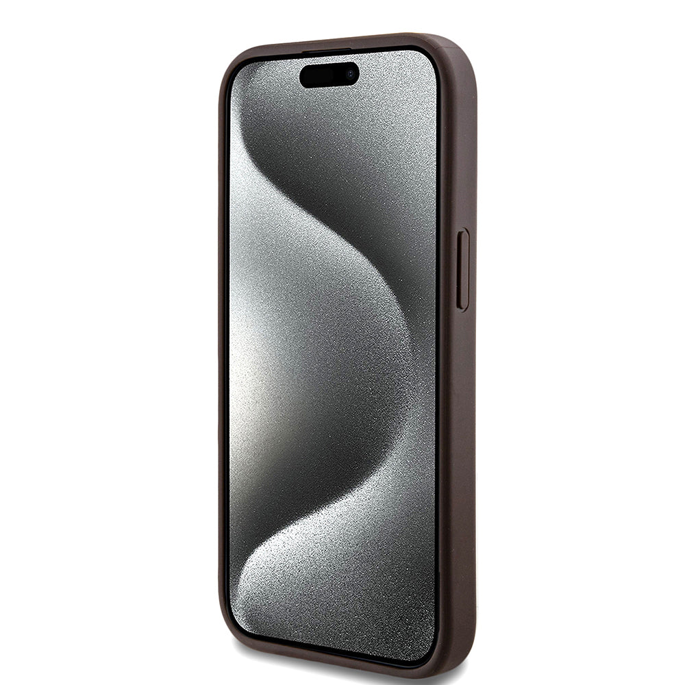 Guess iPhone 15 Orjinal Lisanslı M-safe Şarj Özellikli Small 4G Classic Kılıf