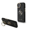 Guess iPhone 15 Orjinal Lisanslı PU Deri 4G Desenli Metal Büyük 4G ve Yazı Logolu Kamera Standlı Kılıf