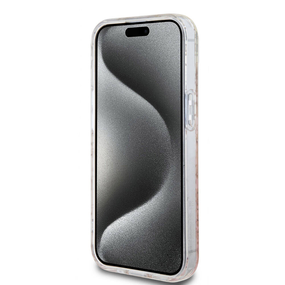 Hello Kitty iPhone 15 Orjinal Lisanslı Renk Geçişli Elektroplating Kaplama Kitty Head Desenli Kılıf