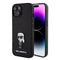 Karl Lagerfeld iPhone 15 İkonik Fixed Glitter Metal Logo Orjinal Lisanslı Telefon Kılıfı