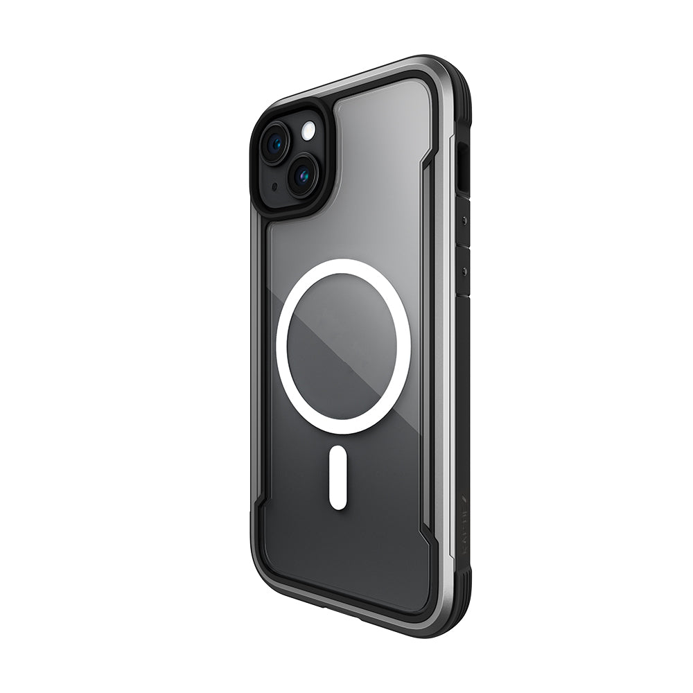 Raptic Shield Serisi iPhone 15 M-safe Şarj Özellikli Airbagli Şeffaf Arka Yüzey Kılıf