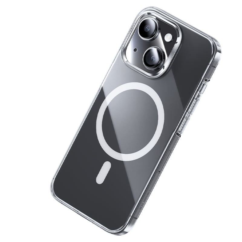 iPhone 15 Kılıf M-safe Şarj Özellikli Benks Crystal Serisi Şeffaf Telefon Kılıfı