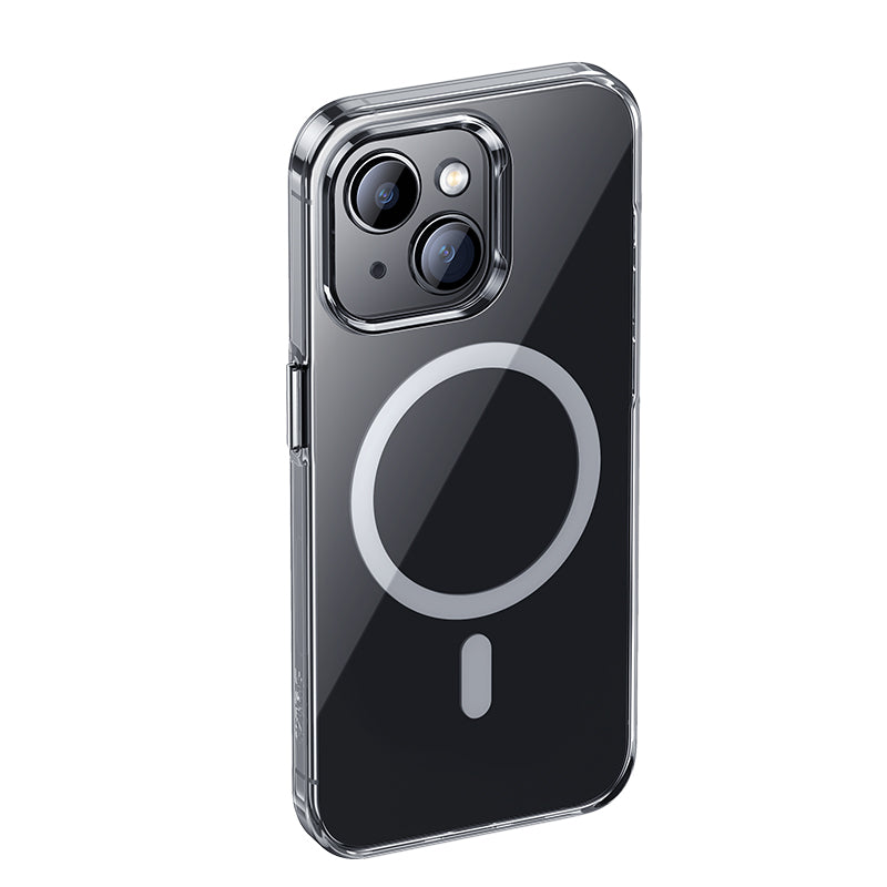 iPhone 15 Kılıf M-safe Şarj Özellikli Benks Crystal Serisi Şeffaf Telefon Kılıfı