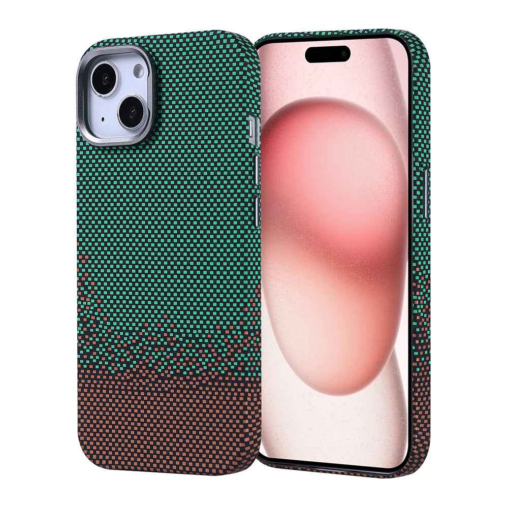 Cepax iPhone 15 M-safe Şarj Özellikli Karbon Fiber Görünümlü Nekst Kılıf