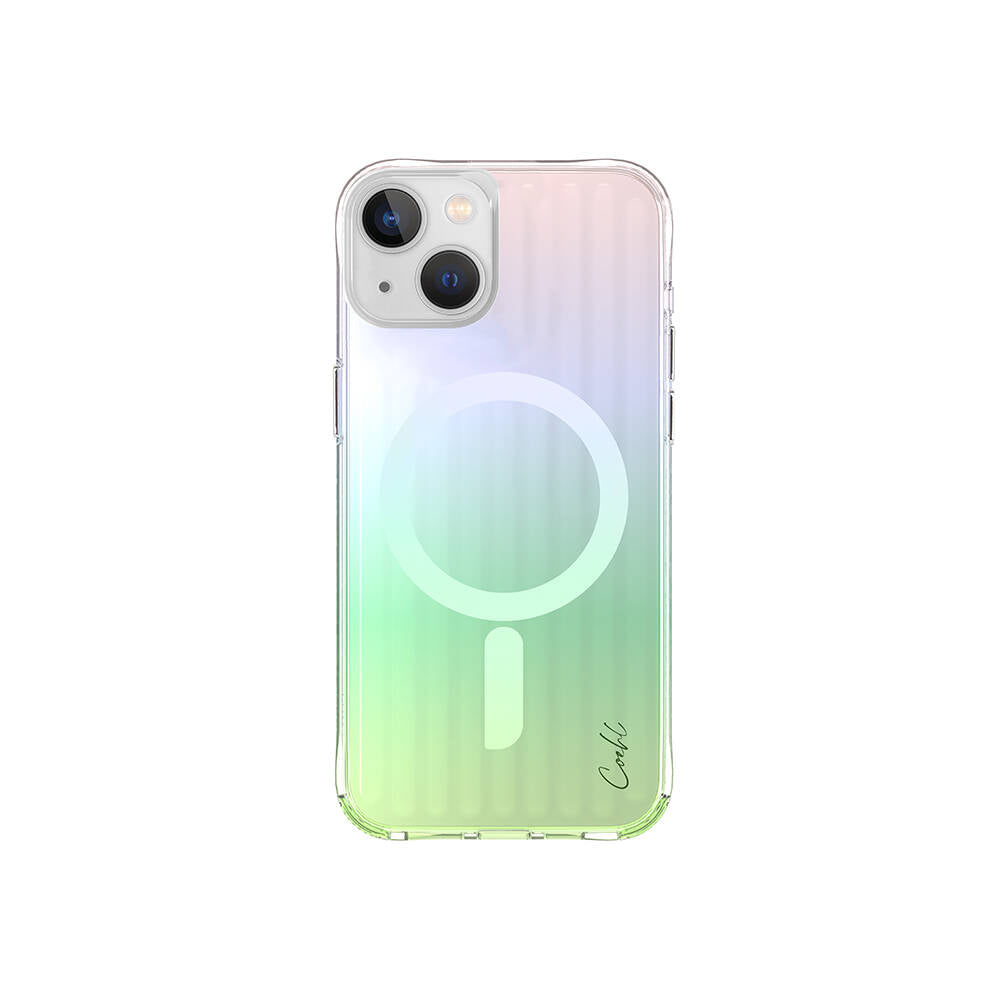 Coehl Linear iPhone 15 M-safe Şarj Özellikli Parlayan Arka Yüzey Kılıf