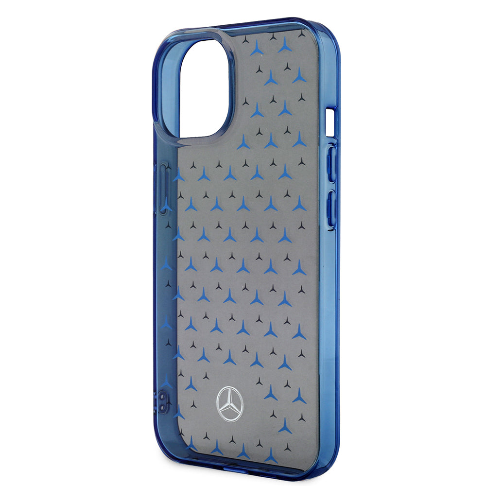 Mercedes Benz iPhone 15 Çift Katmanlı Yıldız Desenli Dizayn Telefon Kılıfı
