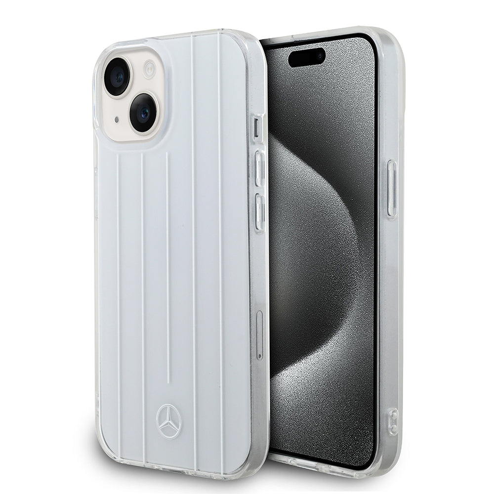 Mercedes Benz iPhone 15 Orjinal Lisanslı New Urban 3 IML Baskılı Paralel Çizgi Desenli Kılıf