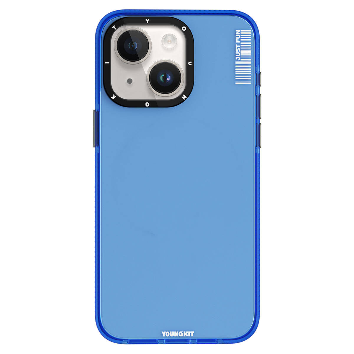 YoungKit Crystal Color Serisi iPhone 15 Pürüzsüz Düz Arka Yüzey Telefon Kılıfı