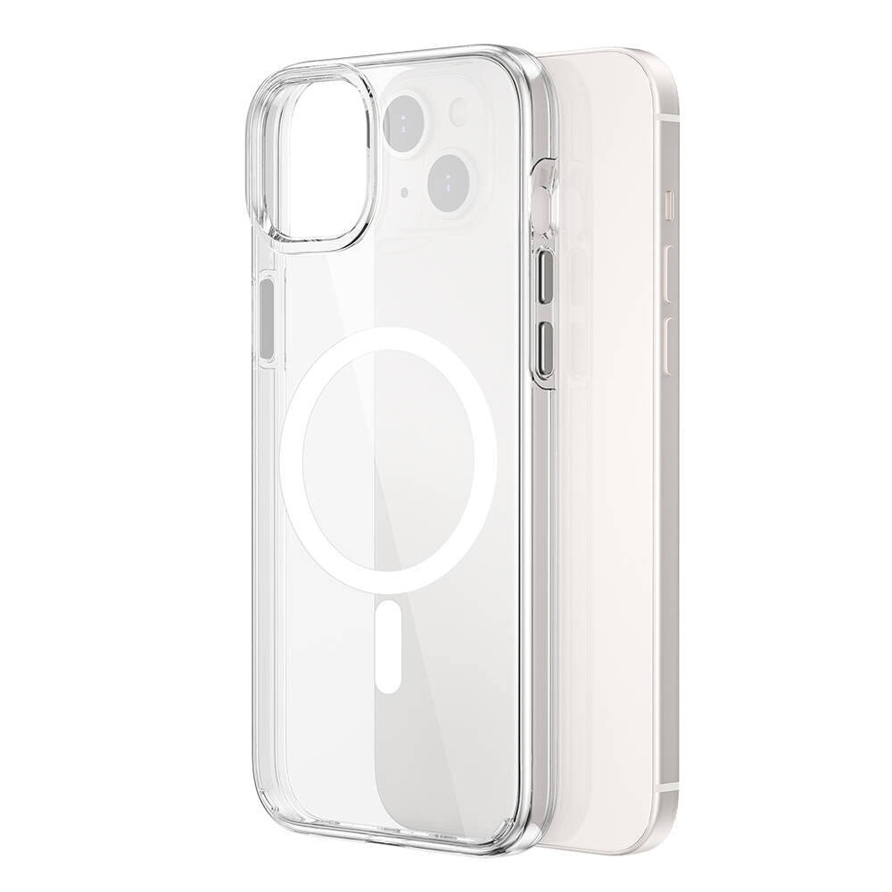 Wiwu BC-022 iPhone 15 M-safe Şarj Özellikli Şeffaf Transparan Kılıf
