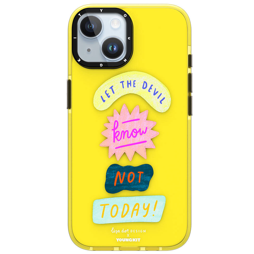 Youngkit Mindfulness Serisi iPhone 15 Yazı Desenli Telefon Kılıfı - 1