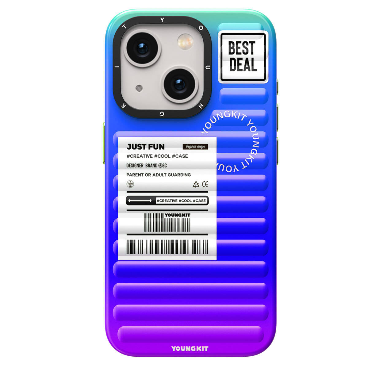 YoungKit The Secret Color Serisi iPhone 15 Telefon Kılıfı