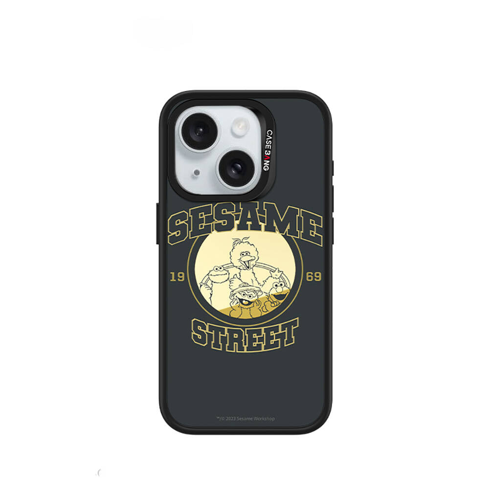 Casebang Sesame Street Serisi iPhone 15 M-safe Şarj Özellikli Mıknatıslı Arka Panel