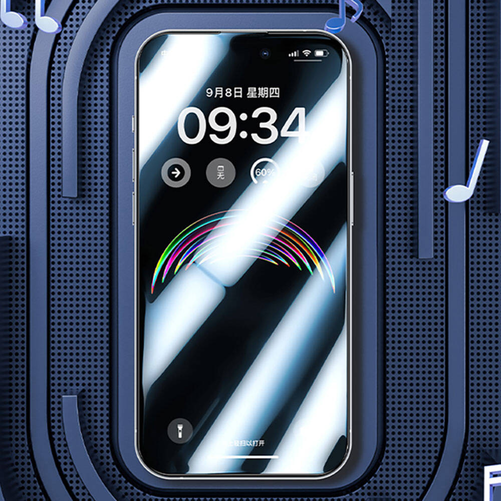 Benks Anti-Dust iPhone 15 Plus Toz Önleyici Özellikli Gaming Ekran Koruyucu