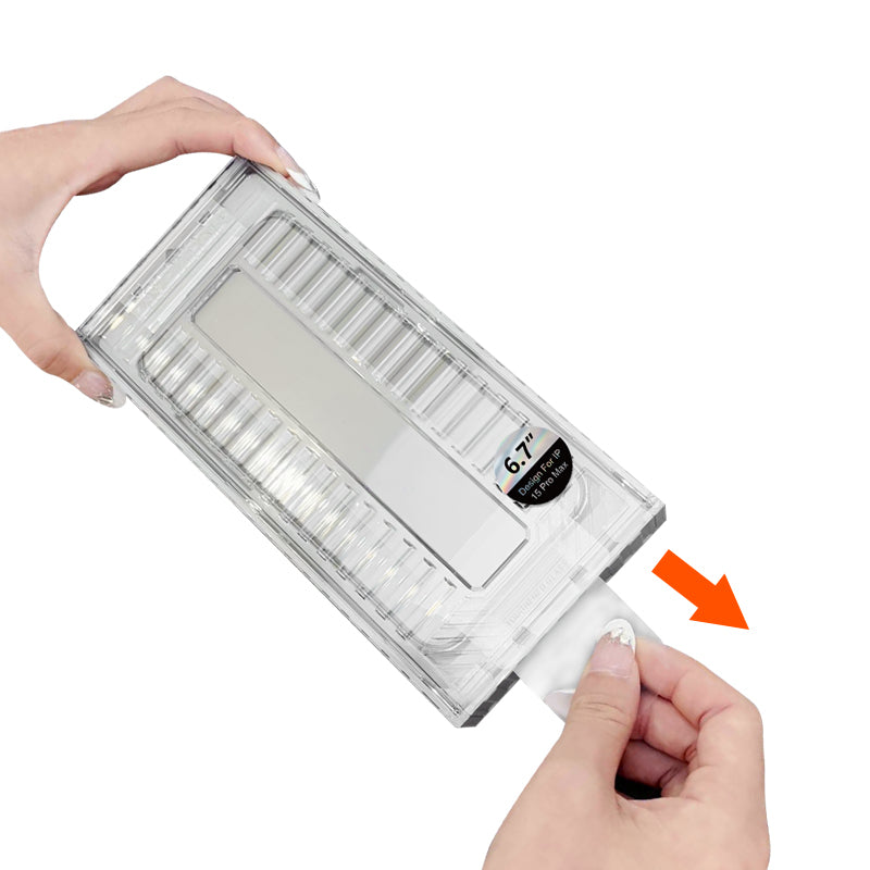 CaseWorld Ultra-Thin Serisi iPhone 15 Plus 0.15mm HD Cam Ekran Koruyucu + Uygulama Aparatlı