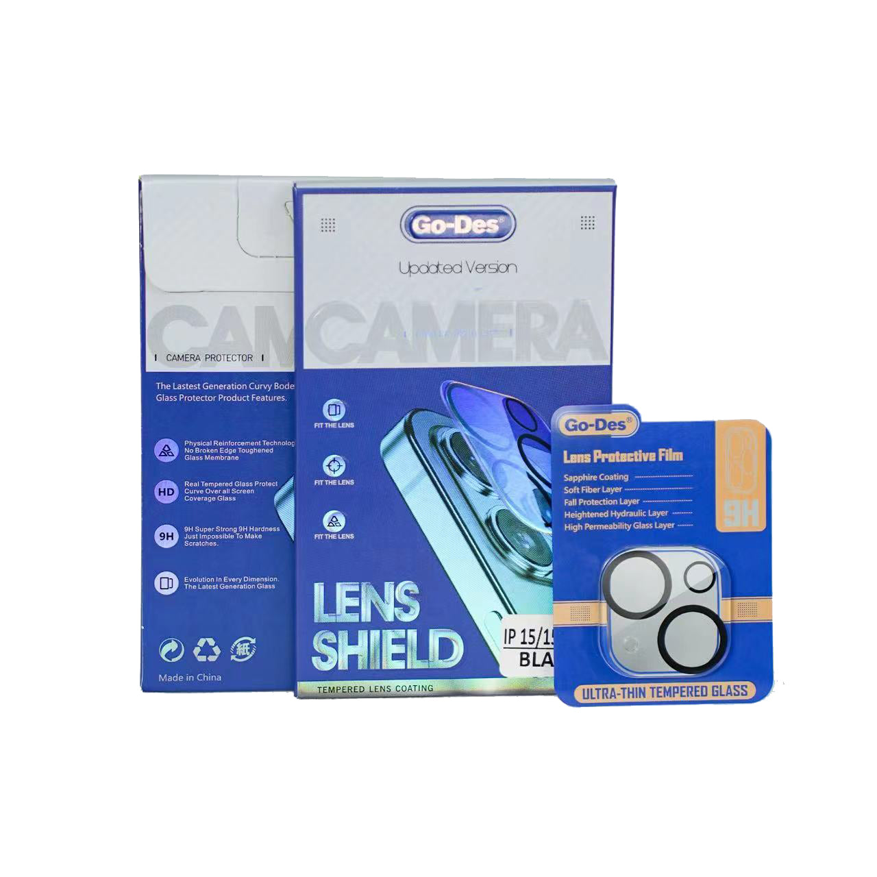 Go Des Lens Shield CL-14 iPhone 15 Plus Kamera Lens Koruyucu