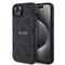 Guess iPhone 15 Plus Orjinal Lisanslı M-safe Şarj Özellikli PU Halkalı 4G Desenli Yazı Logolu Kılıf