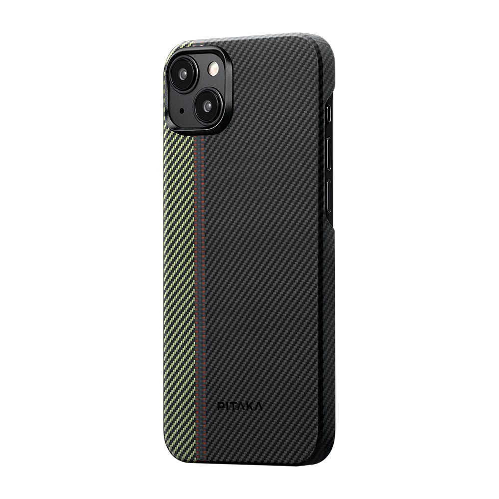 Pitaka Tactile Woven Orchestra Serisi iPhone 15 Plus Kılıf M-safe Şarj Özellikli 600D Aramid Fiber Overture Kılıf