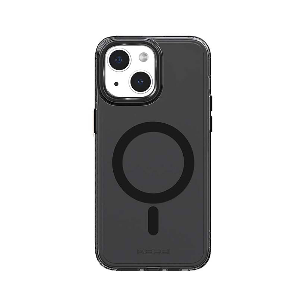 Recci Crystal Color Serisi iPhone 15 Plus M-safe Şarj Özellikli Saydam Arka Yüzey Kılıf