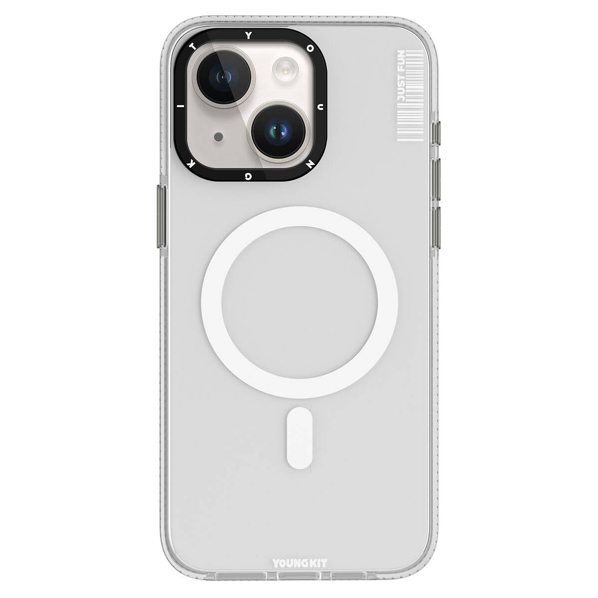 YoungKit Crystal Color Serisi iPhone 15 Plus Magsafe Şarj Özellikli Telefon Kılıfı